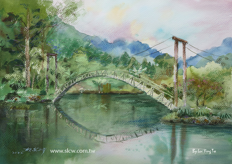 Green Pond_painted by Lai Ying-Tse